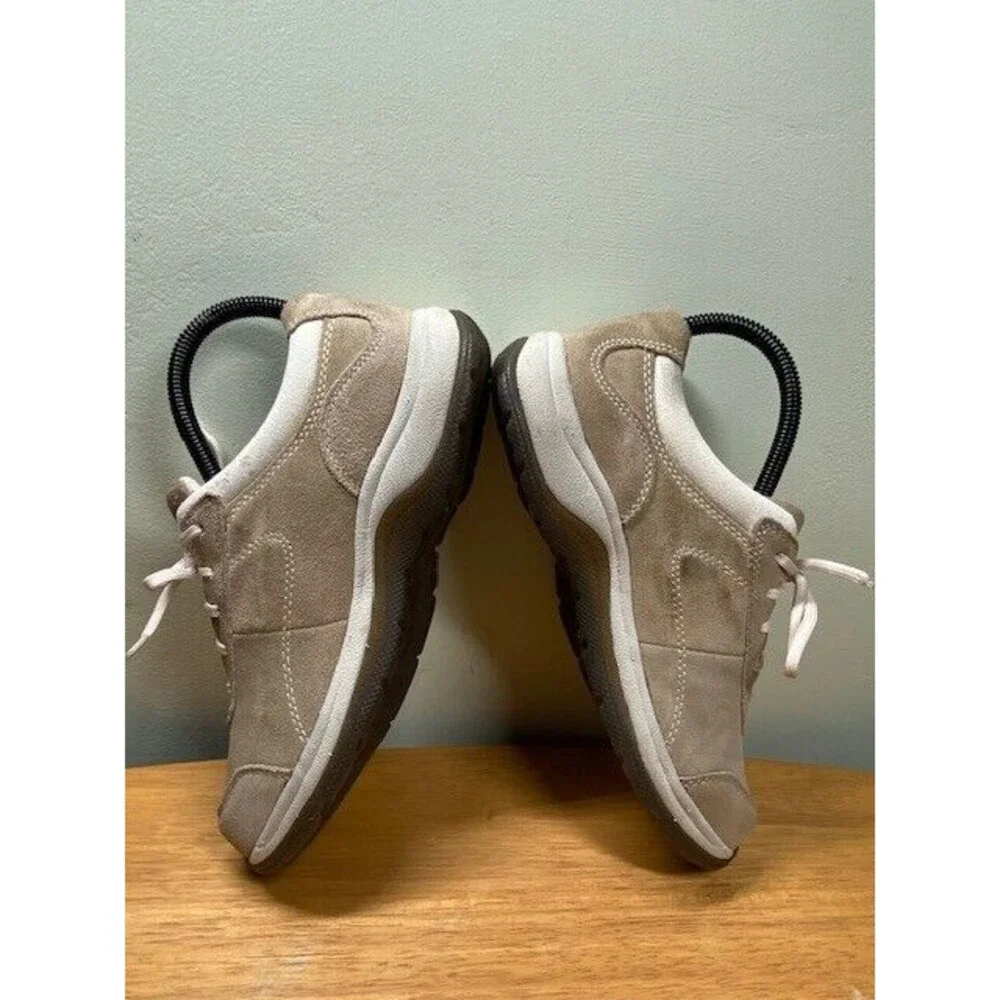 Cabela's Womens Sz 8M Shoes Beige Suede Hiking Trail Casual Sneakers 82-4219 - Picture 10 of 12